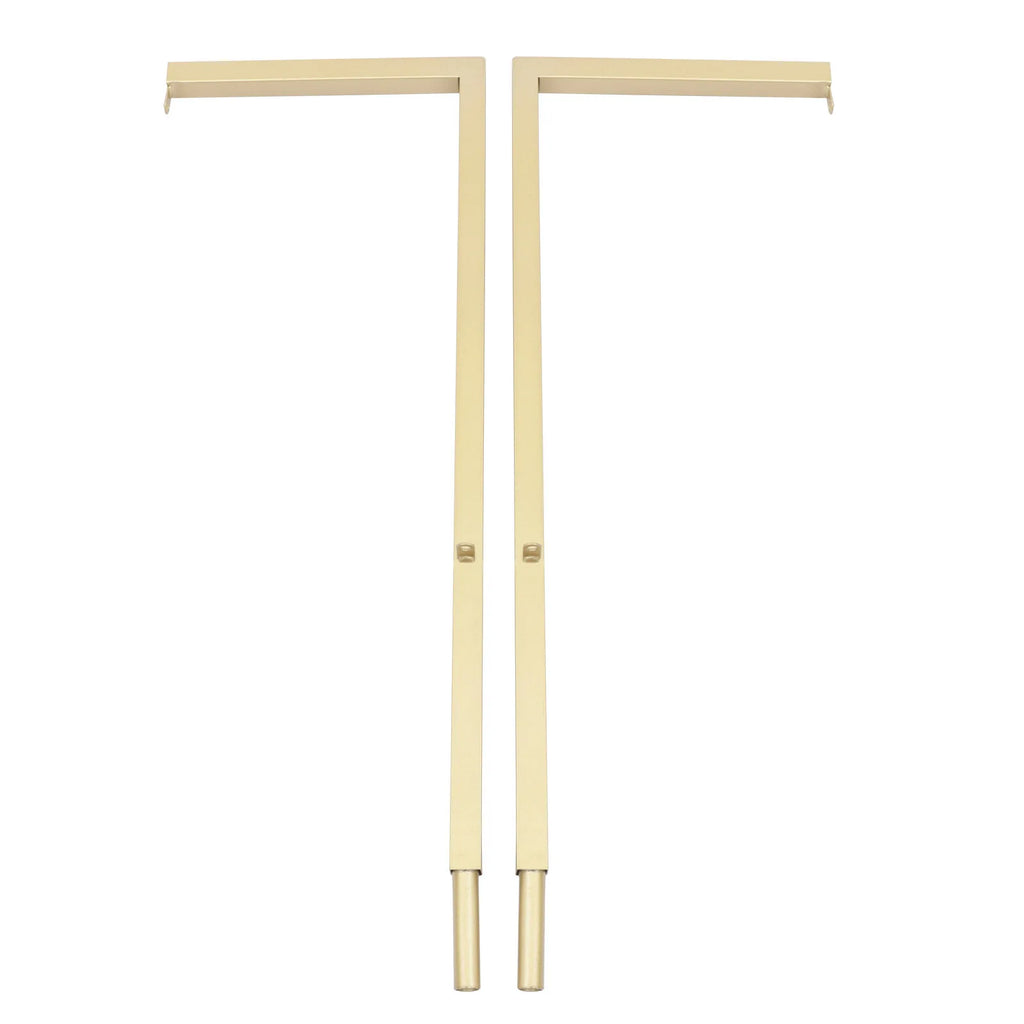 3 Tier White & Gold Wall Mount Ladder Desk Floating Shelves Desk