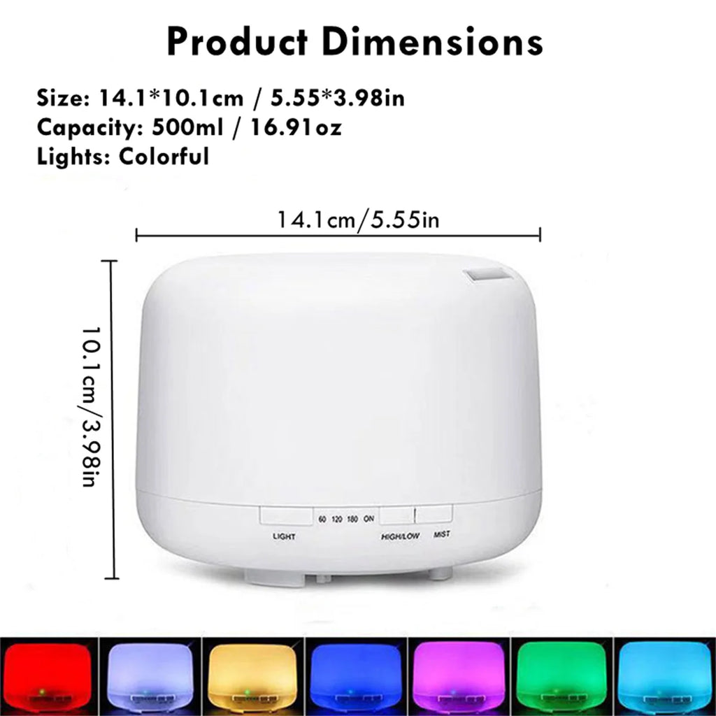500ML Air Humidifier Essential Oil Diffuser