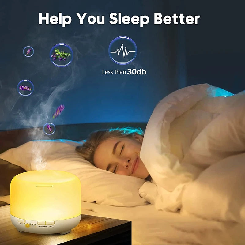500ML Air Humidifier Essential Oil Diffuser