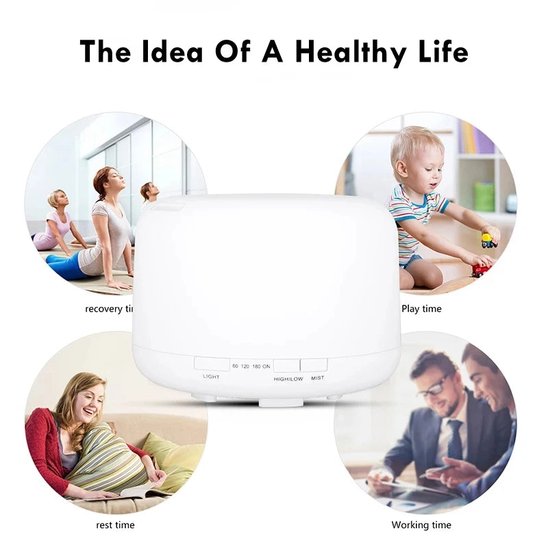 500ML Air Humidifier Essential Oil Diffuser